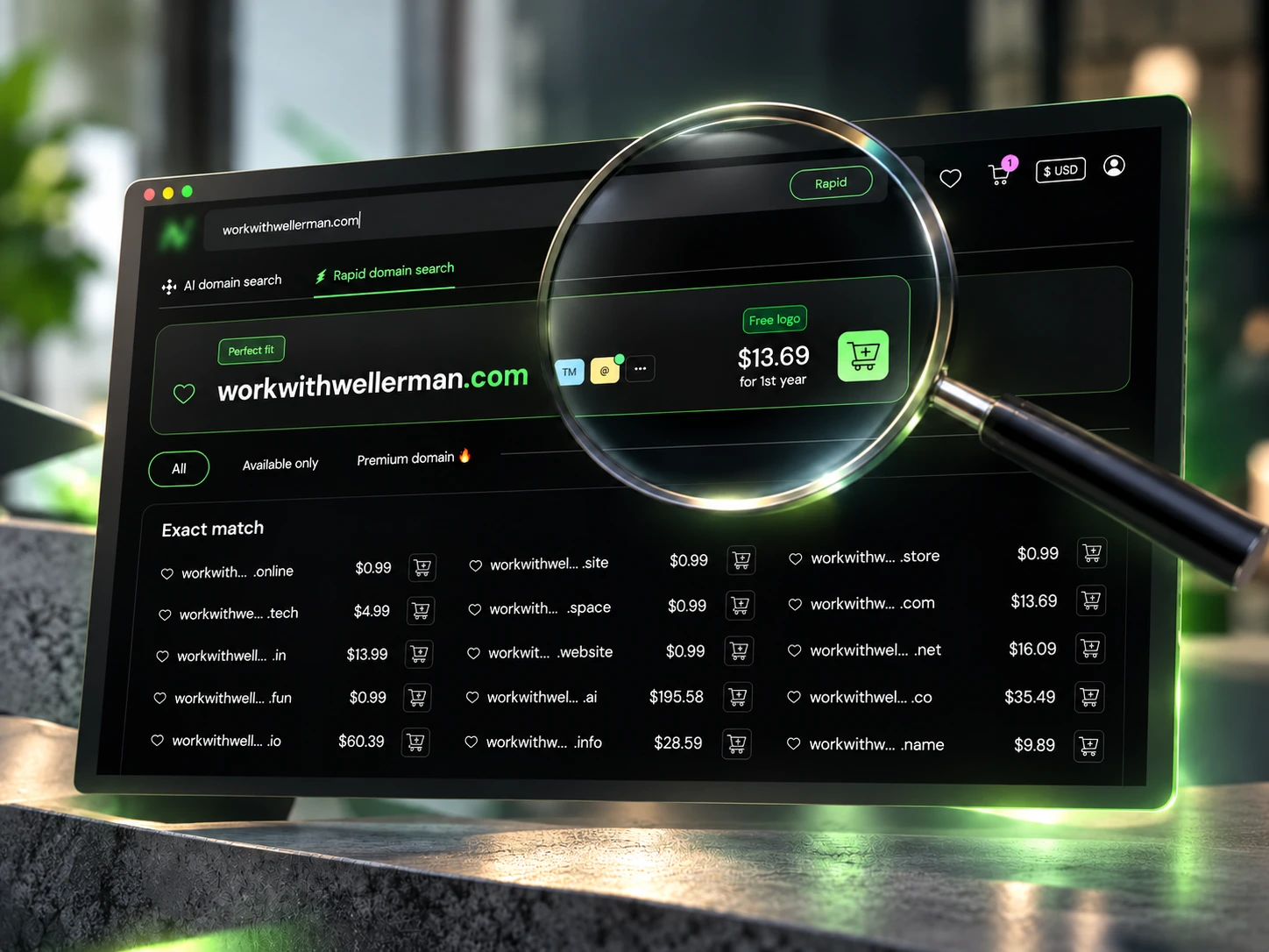 Domain Availability & Pricing
